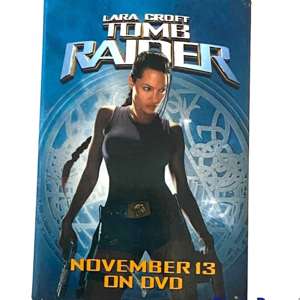 Vtg Tomb Raider Pin 2001 Exclusive Advertising Promotional Pinback Button